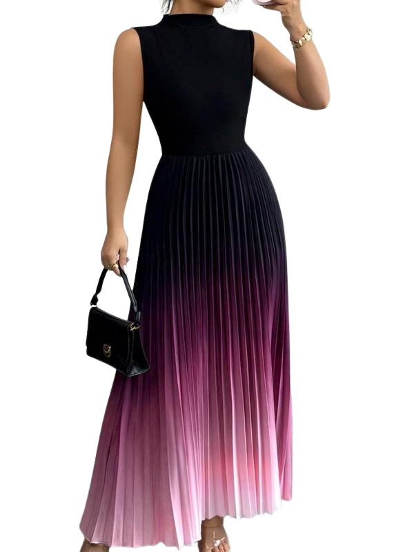 AURORA | ELEGANT OMBRE SLEEVELESS EVENING DRESS