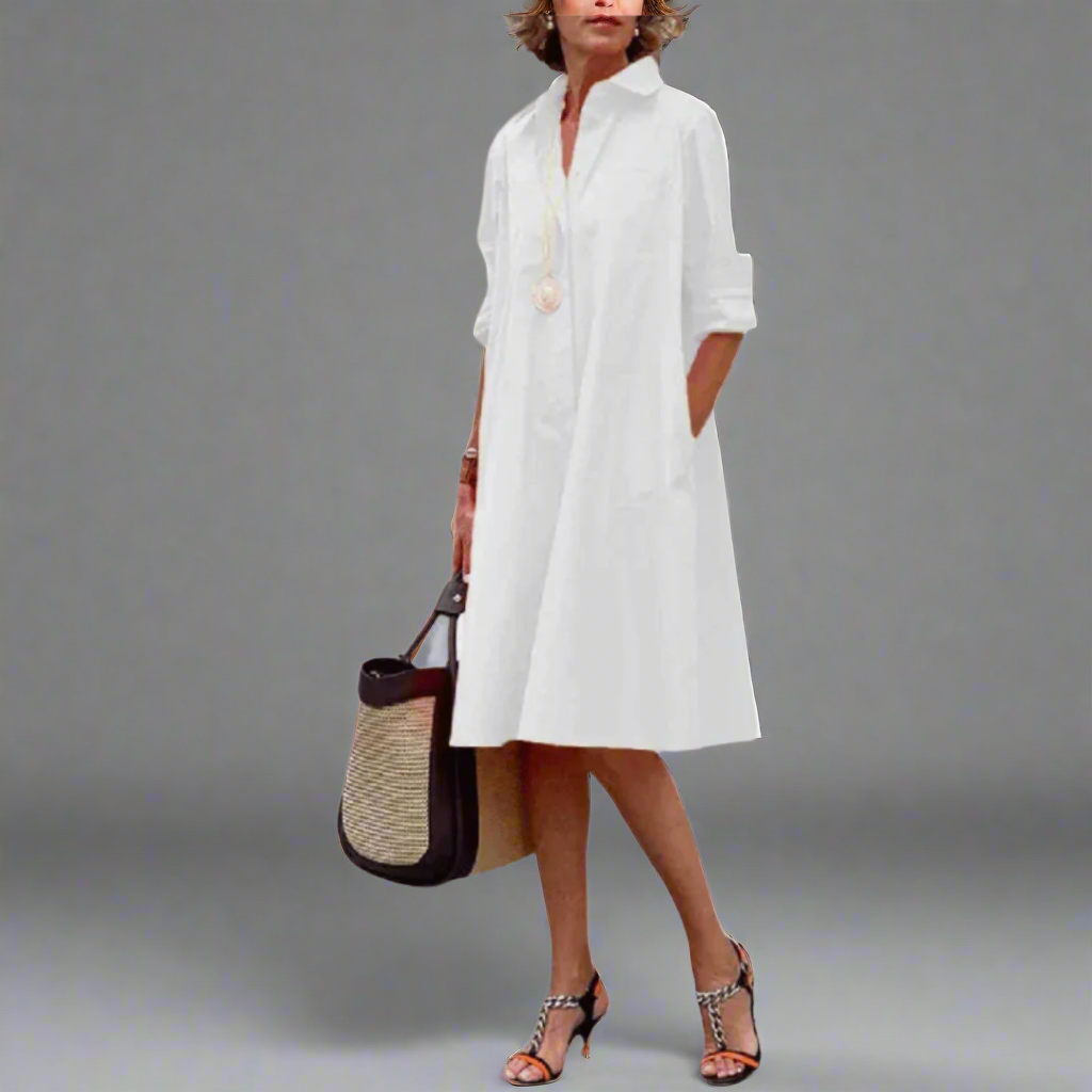 SANDRINE | COMFORTABLE AND ELEGANT POLO DRESS