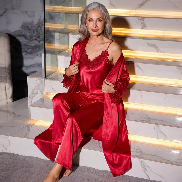 EUNICE | 3-PIECE SLEEPWEAR SET