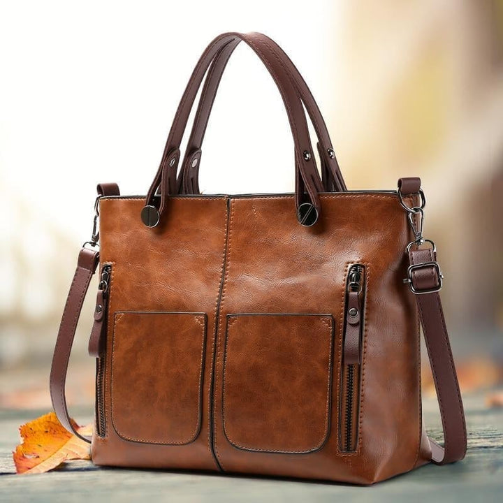 WINSLET - ICONIC RETRO PU LEATHER CROSSBODY HANDBAG