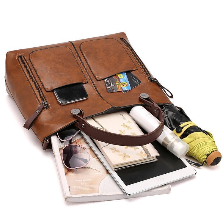 WINSLET - ICONIC RETRO PU LEATHER CROSSBODY HANDBAG