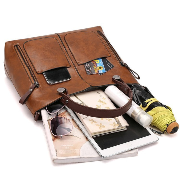 WINSLET - ICONIC RETRO PU LEATHER CROSSBODY HANDBAG