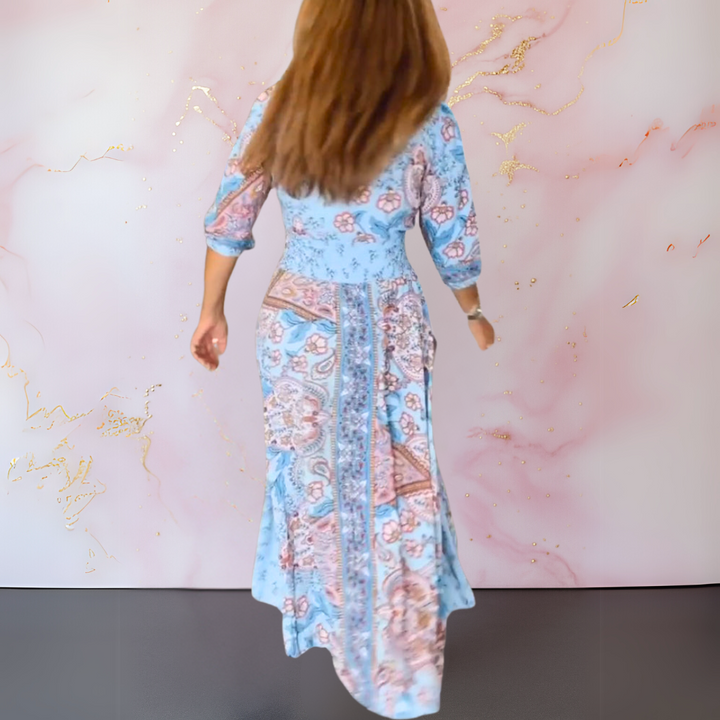 GILLIAN | ELEGANT V-NECK SUMMER DRESS