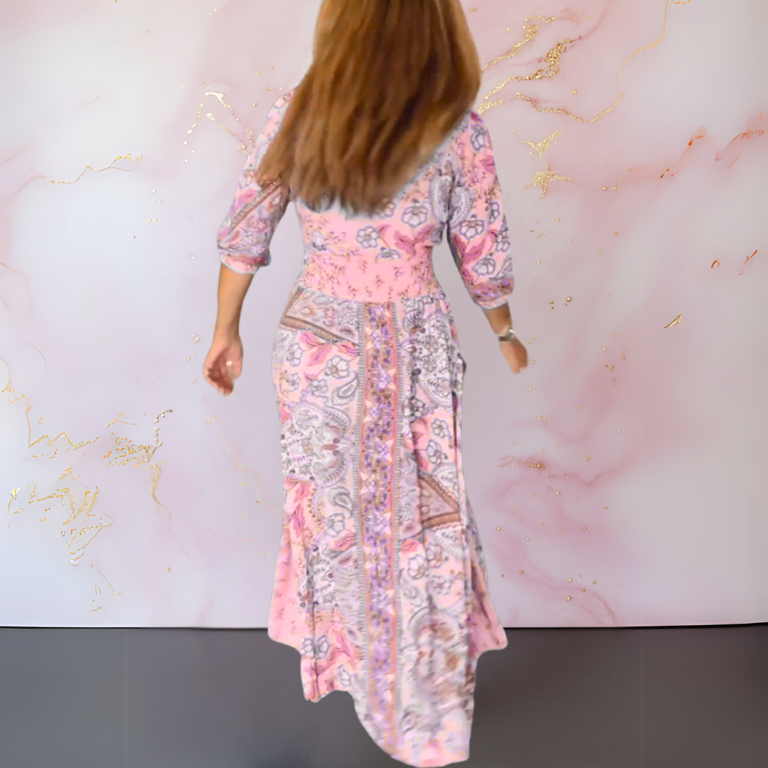 GILLIAN | ELEGANT V-NECK SUMMER DRESS