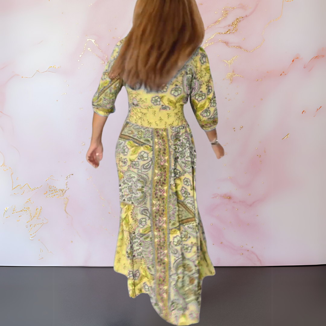 GILLIAN | ELEGANT V-NECK SUMMER DRESS