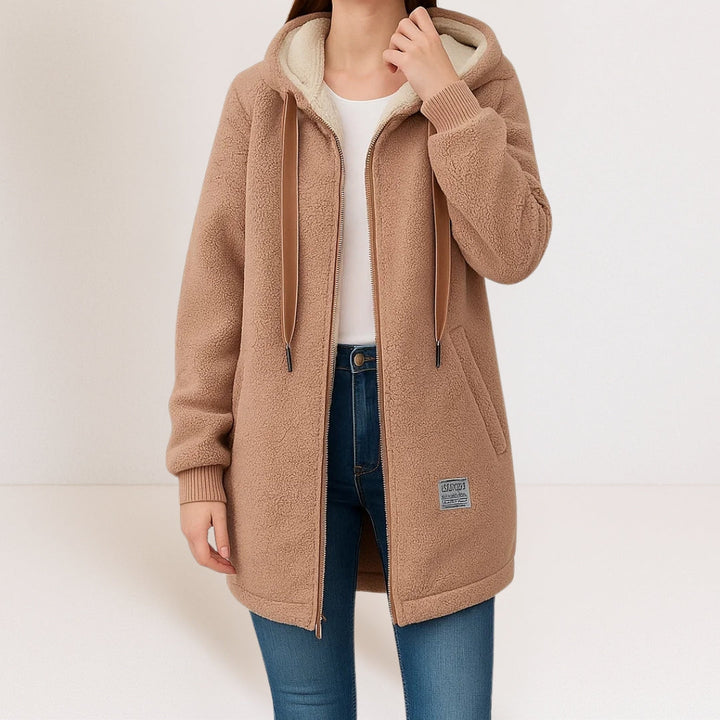 LUCY | COSY HOODED FLEECE COAT