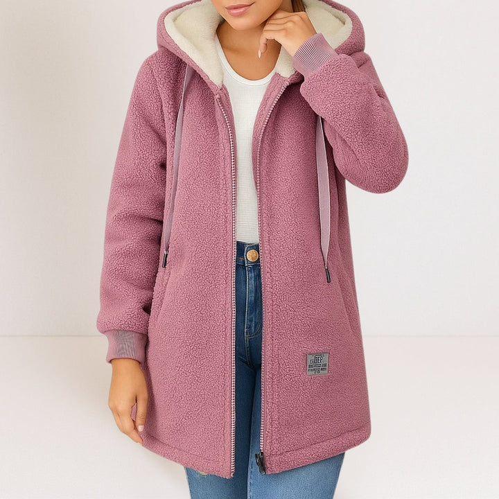 LUCY | COSY HOODED FLEECE COAT