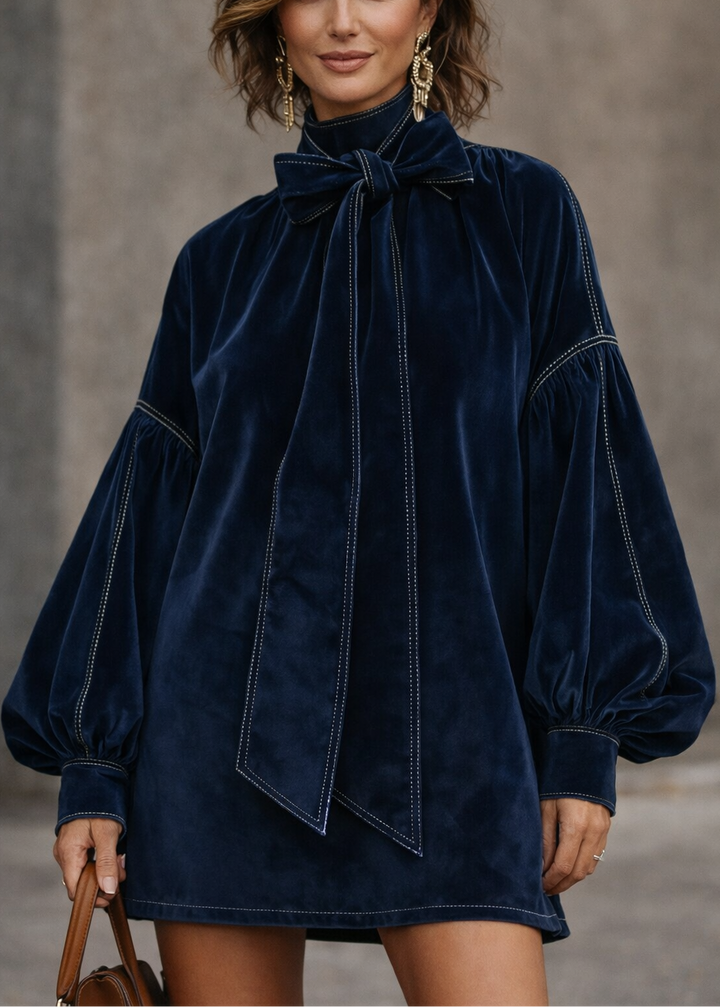 SERENA | ELEGANT VELVET MINI DRESS