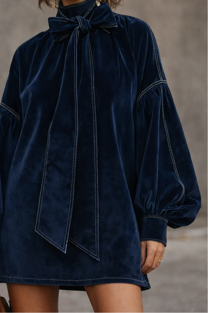 SERENA | ELEGANT VELVET MINI DRESS