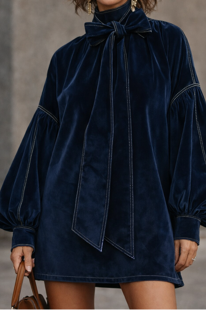 OCTAVIA | ELEGANT VELVET MINI DRESS