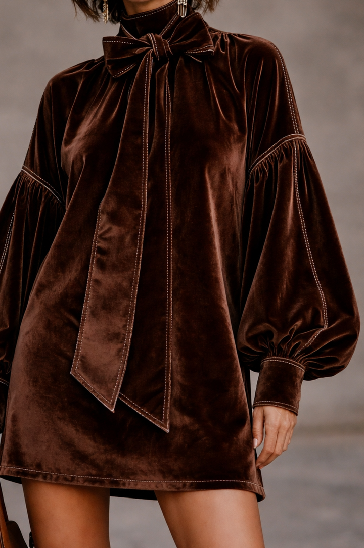 SERENA | ELEGANT VELVET MINI DRESS