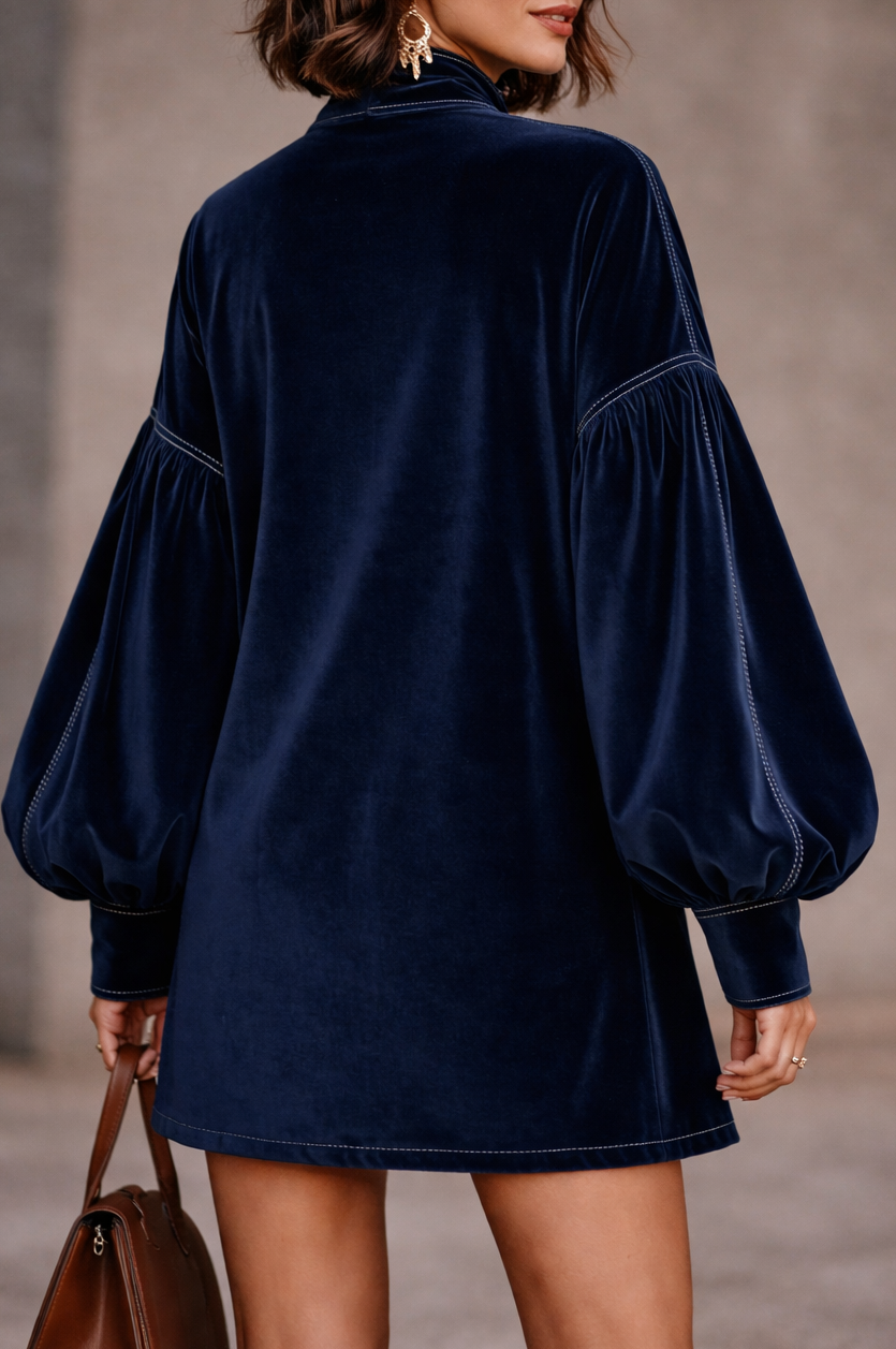 OCTAVIA | ELEGANT VELVET MINI DRESS