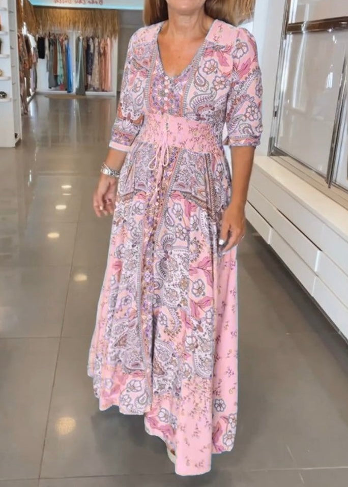 MARGOT | ELEGANT V-NECK SUMMER DRESS