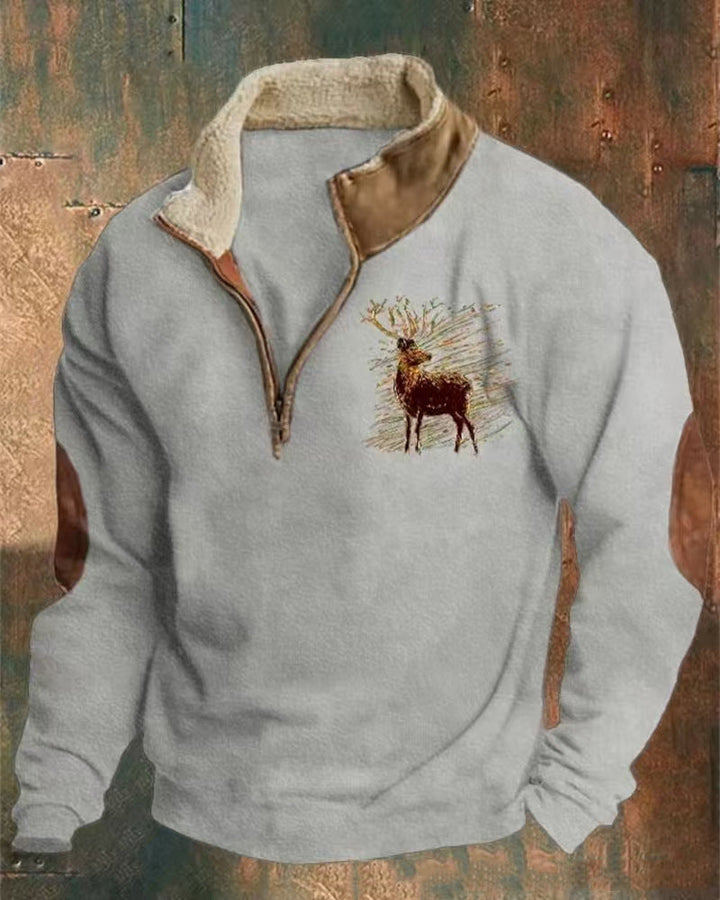 THOMAS | STAG PRINT JUMPER