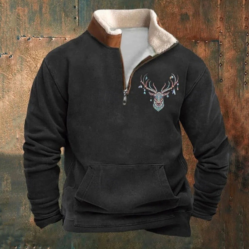 THOMAS | STAG PRINT JUMPER