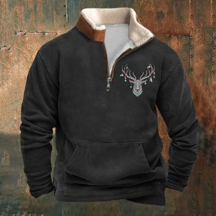 THOMAS | STAG PRINT JUMPER