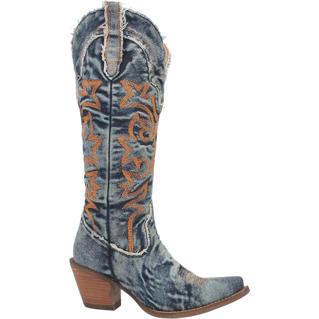 ELOISE | DENIM WESTERN COWBOY BOOTS