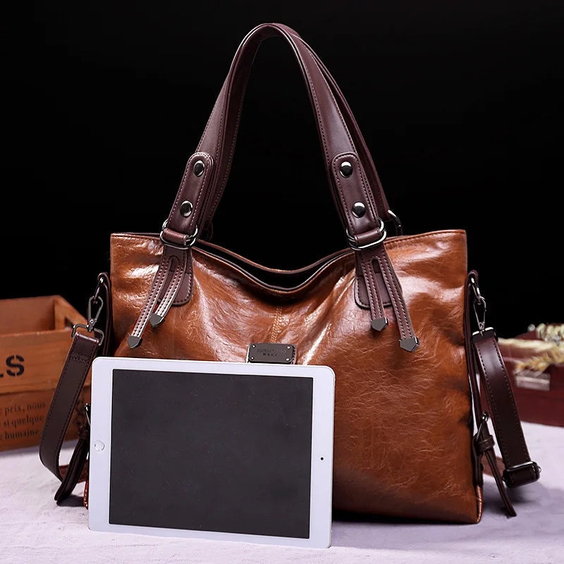 ARALYN - REFINED SOFT LEATHER TOTE BAG