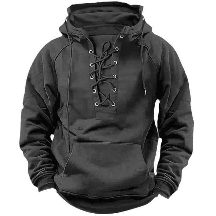 EDMUND | LACE-UP HOODIE