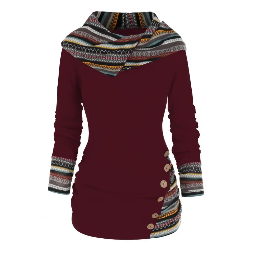 FLORENCE | TRIBAL HOODED PULLOVER