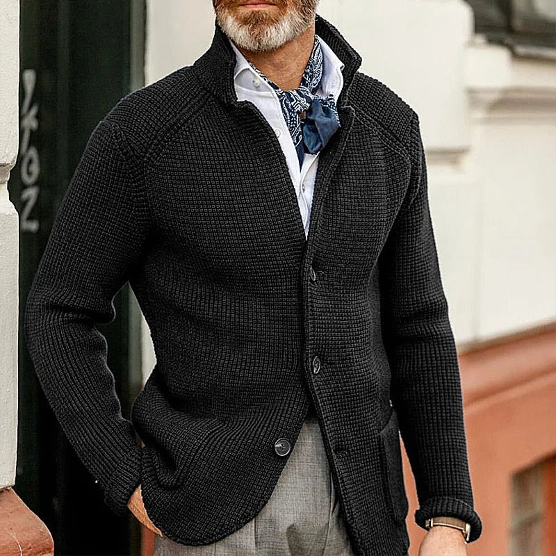 HARRIS | KNITTED BUTTON-UP CARDIGAN
