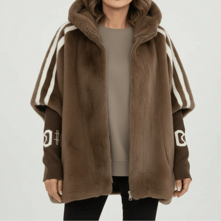 MATILDA | HOODED FAUX FUR JACKET