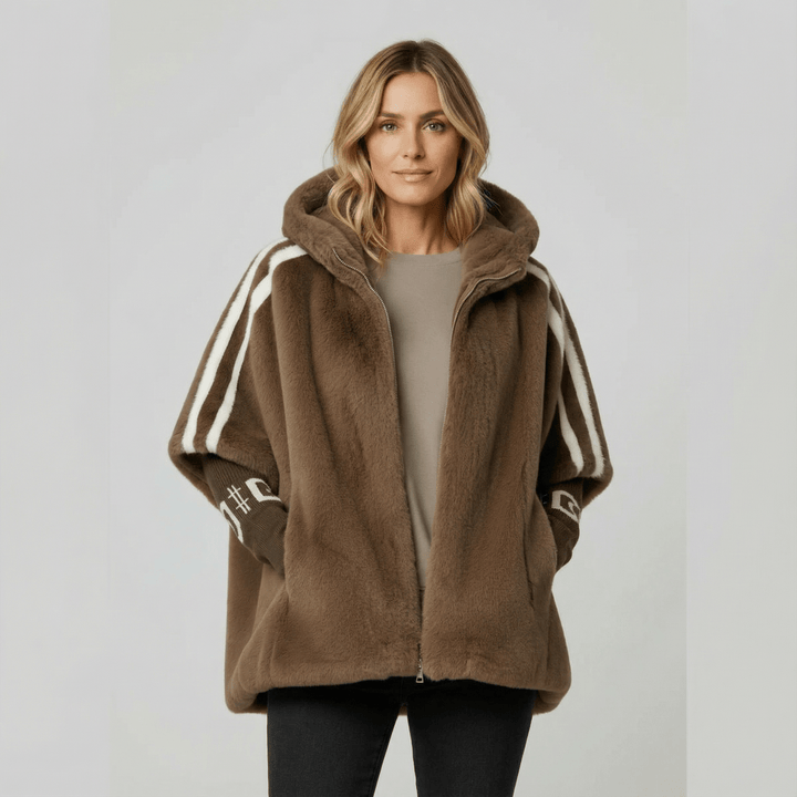 MATILDA | HOODED FAUX FUR JACKET