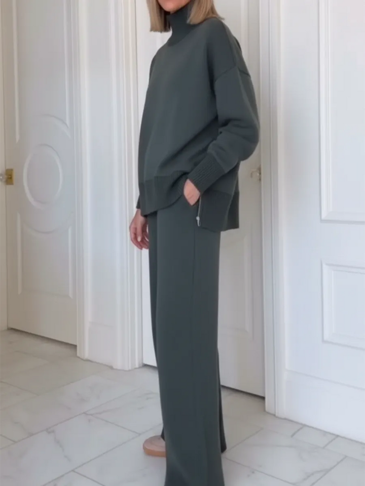 MATILDA | TOP STRAIGHT PANTS TWO-PIECE SET