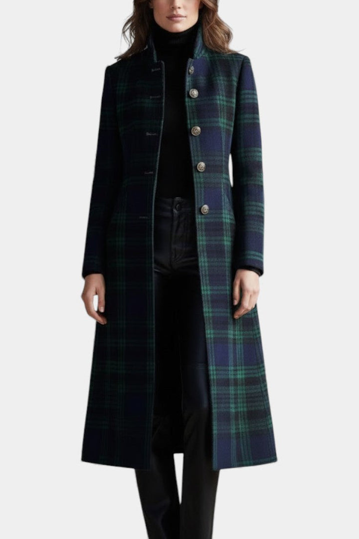 MILLICENT | ELEGANT PLAID WINTER COAT