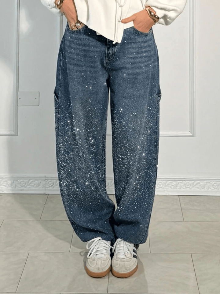 AMELIA | GLITTER BALLOON CARPENTER JEANS