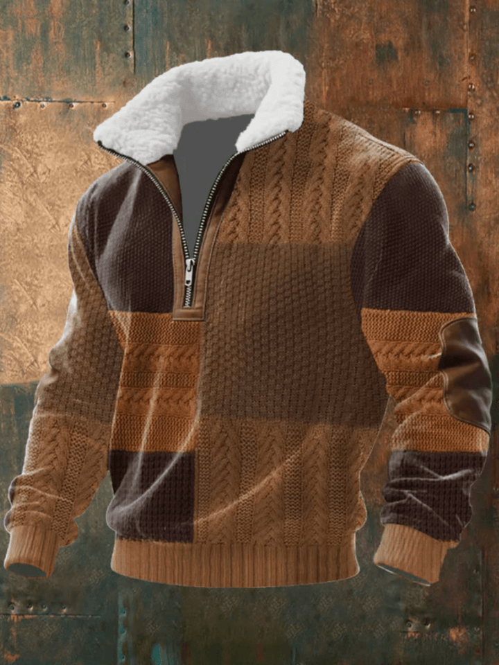 EDWARD | STYLISH FLEECE-COLLAR JUMPER