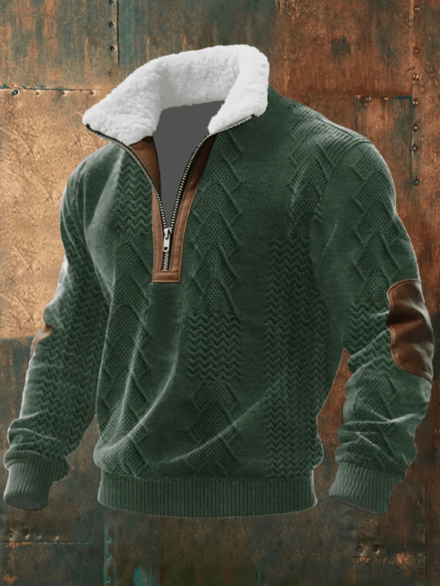 EDWARD | STYLISH FLEECE-COLLAR JUMPER