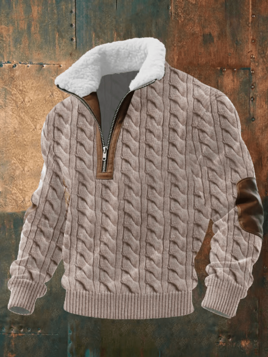 EDWARD | STYLISH FLEECE-COLLAR JUMPER