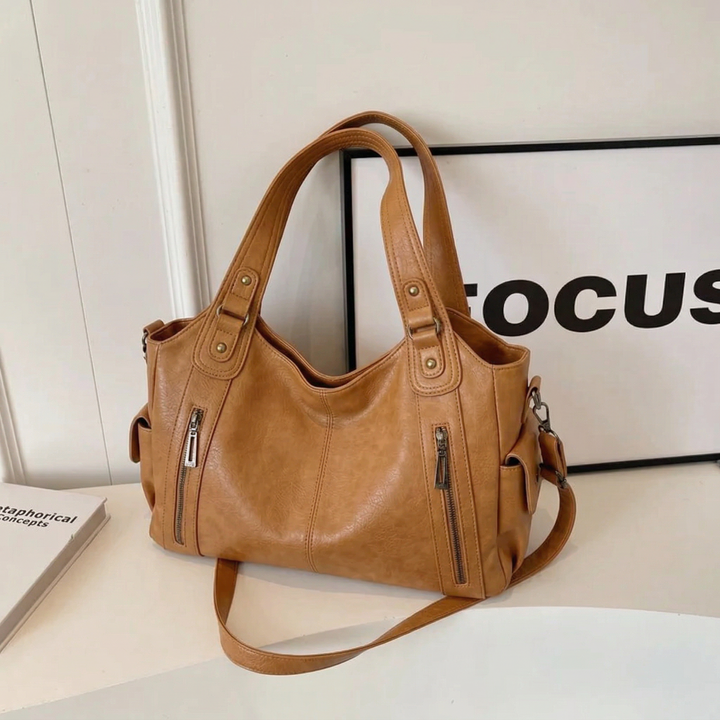 UMA - DUAL ZIPPER LARGE CAPACITY SHOULDER BAG